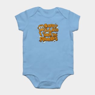 Funny Math Teacher Sorry I'm Late I Took the Rhombus Baby Bodysuit